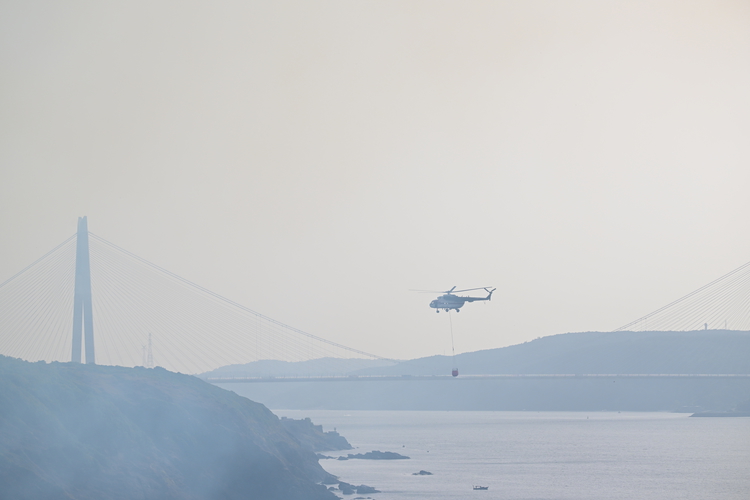 Istanbul Incendiu - Anadolu Agency Beykoz'da ormanlık alanda yangın çıktı