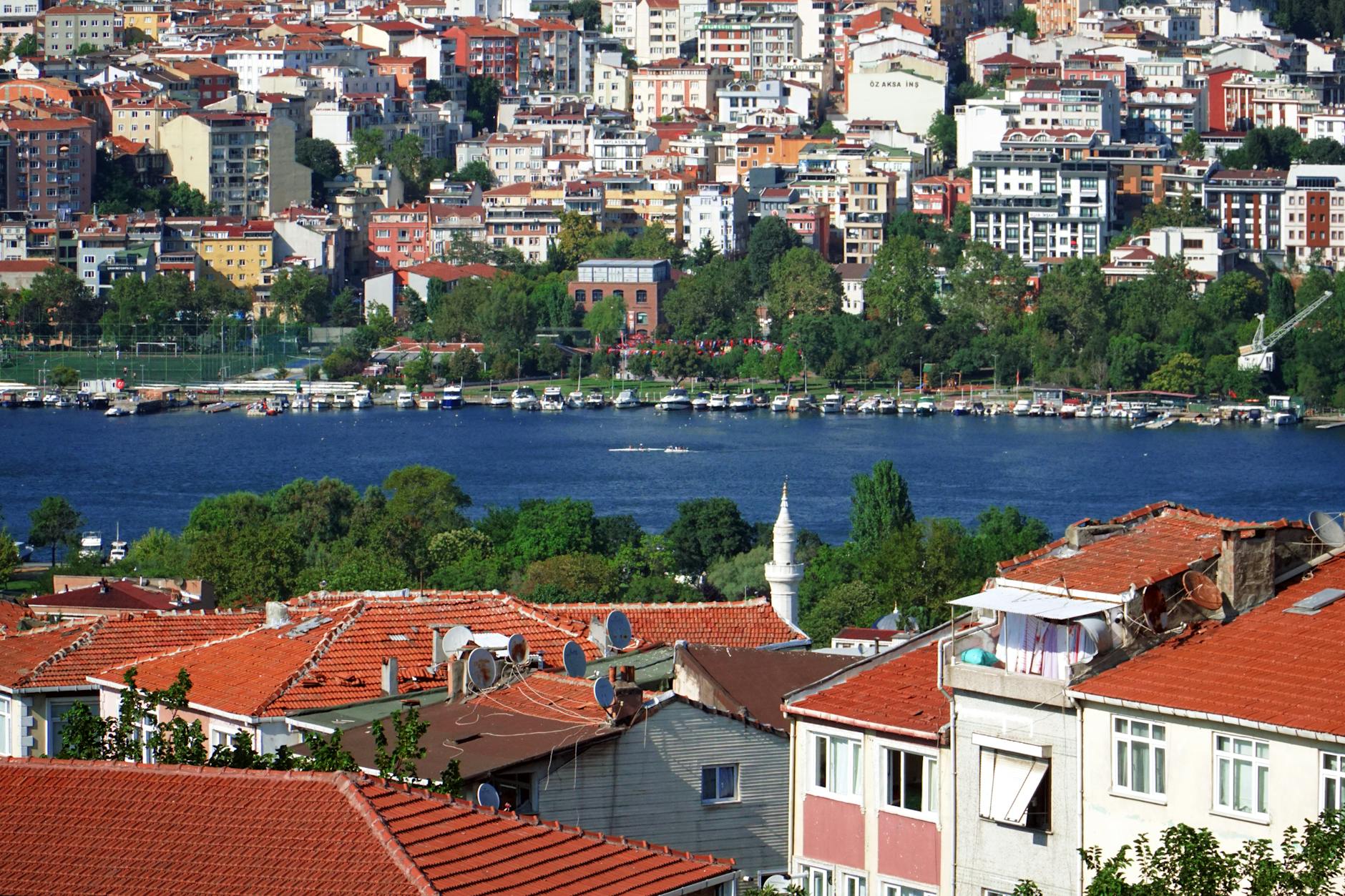 scenic view of golden horn in istanbul turkey